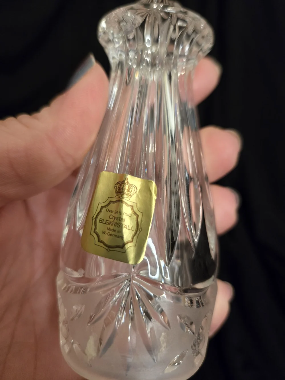 Vintage Oneida Crystal Salt Shaker Style Southern Garden (Single)